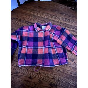 American eagle womens small fuzzy crop top